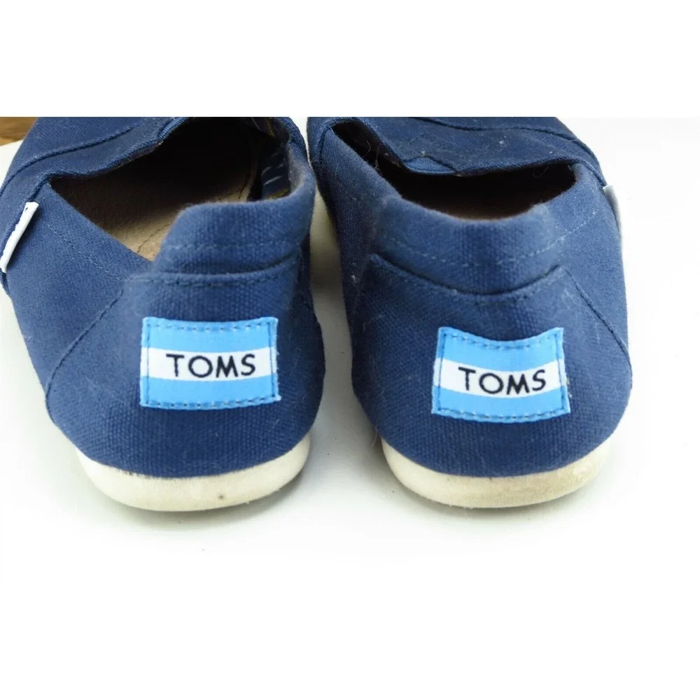 Toms Women Sz 6 M Blue Flat‎ Fabric Shoes